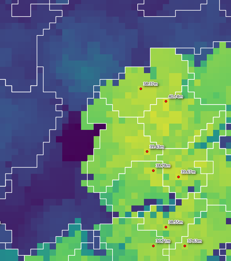 Treetops program output