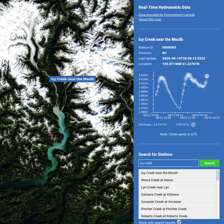 Real-Time Hydro Map
